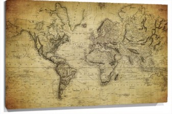 Lienzo Mapa antiguo