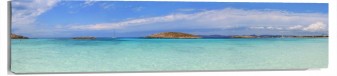 Lienzo Mar isla al fondo
