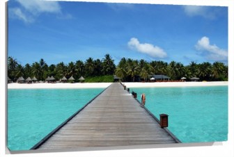 Lienzo Muelle isla