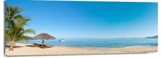 Lienzo Playa sombrilla