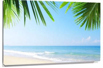 Lienzo Playa tropical