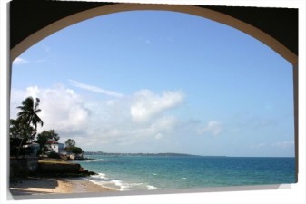 Lienzo VENTANA PLAYA