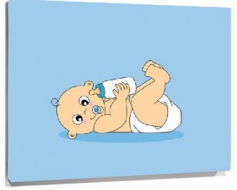 Lienzo Bebe niño