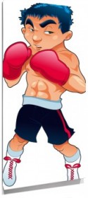 Lienzo boxeador