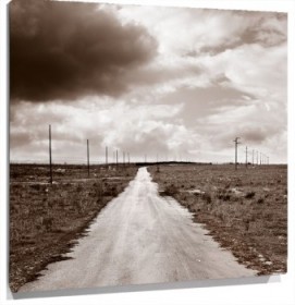 Lienzo carretera sepia