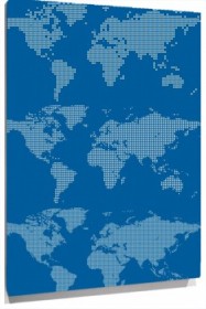 Lienzo Mapa mundial