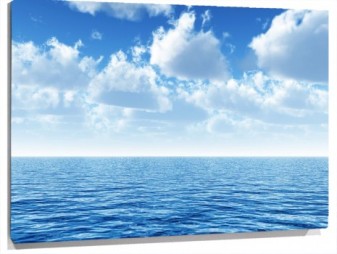 Lienzo mar y nubes