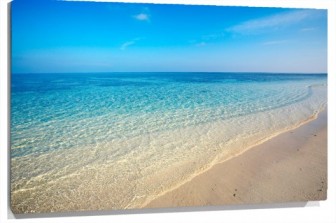Lienzo playa desierta