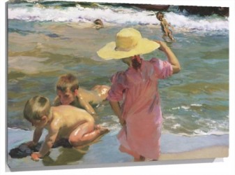 Lienzo Joaquin Sorolla Jovenes anfibios