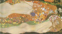  Murales Serpiente de agua de Gustav Klimt