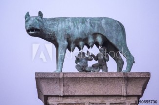  Murales Loba con Romulo y Remo