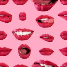  Murales Labios y fondo rosa