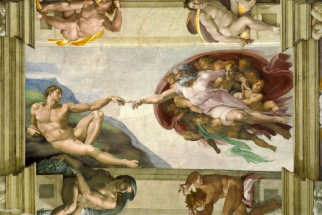  Murales Creation Of Adam De Michelangelo