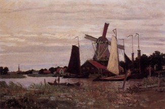 Fotomural a windmill at zaandam